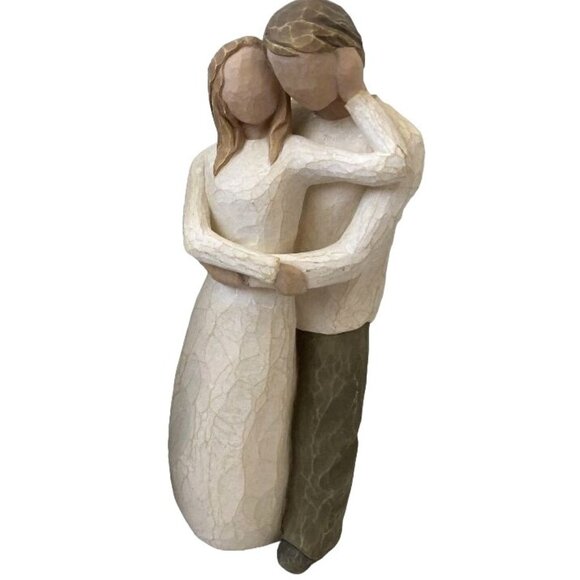 Willow Tree Figurine Embracing Couple 8" Love & Affection Hand-Painted Resin Scu - Picture 1 of 1